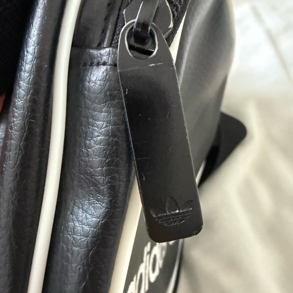 Adidas Vegan Leather Crossbody Bag Black - Picture 9 of 9